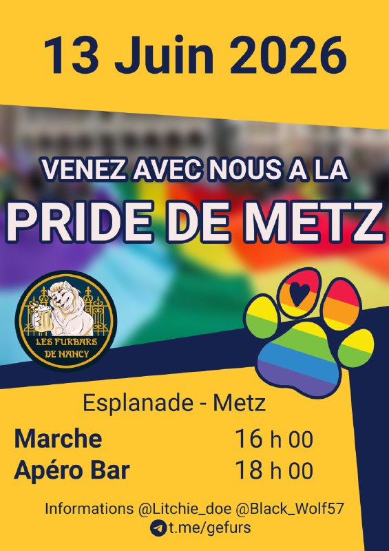 Affiche Pride à Metz